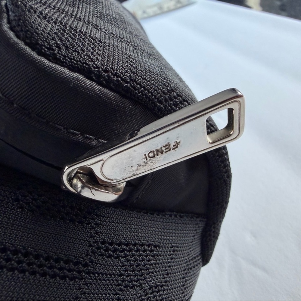 Fendi Black Belt Bag with Red Accent - Picture 9 of 15
